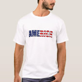USA - Merica-Flagge T-Shirt (Vorderseite)