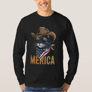 USA 'Merica Ragdoll Katze 4. Juli Männer Frauen Ki T-Shirt