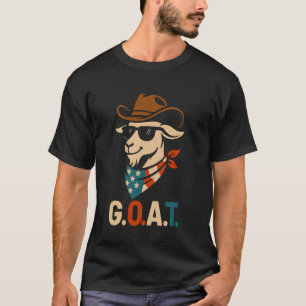 USA 'Merica Ziege 4. Juli Männer Frauen Kinder Lus T-Shirt