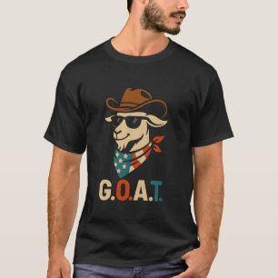 USA Merica Ziege 4. Juli Männer Frauen Kinder Witz T-Shirt