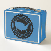 USA METALL BROTDOSE (Rückseite)