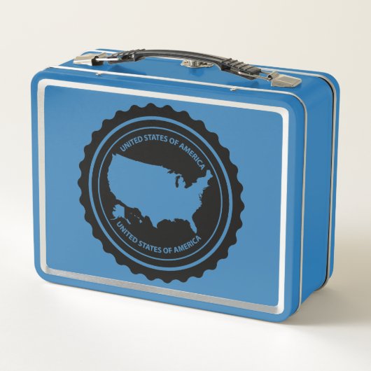 USA METALL BROTDOSE (Rückseite)