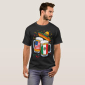 USA Mexiko Bier Cinco de Mayo T-Shirt (Vorne ganz)