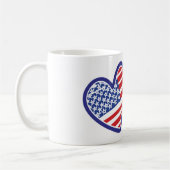 USA Mexiko Herzflags Kaffeetasse (Links)