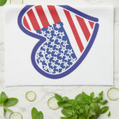 USA Mexiko Herzflags Küchentuch (Gefaltet)