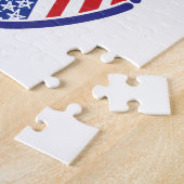 USA Mexiko Herzflags Puzzle (Seite)