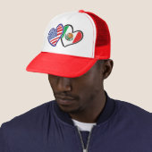 USA Mexiko Herzflags Truckerkappe (Beispiel)