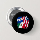 Usa Mexiko Honduras Flaggen Button (Vorne & Hinten)