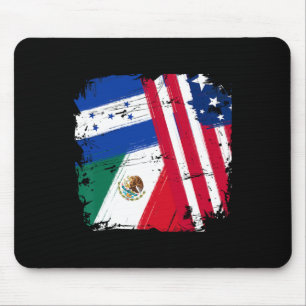 Usa Mexiko Honduras Flaggen Mousepad