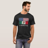 USA Mexiko mexikanische Flagge Doppelbürgerin Citi T-Shirt (Vorne ganz)
