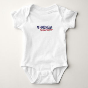 USA - MI = Michigan Not Minnesota Verwirrung Baby Strampler