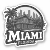 USA, Miami City Florida Aufkleber (Vorderseite)