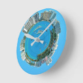 USA Miami Florida Runde Wanduhr (Winkel)