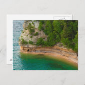 USA, Michigan. Bergschloss-Felsformation Postkarte (Vorne/Hinten)