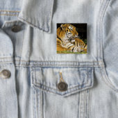 USA, Michigan, Detroit. Detroit Zoo, Tiger Button (Beispiel)