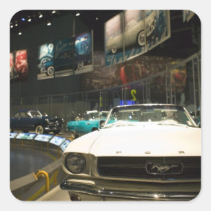 USA, Michigan, Detroit: Ford Rouge Factory Tour, Quadratischer Aufkleber