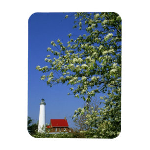 USA, Michigan, East Tawas. Tawas Lighthouse mit Magnet