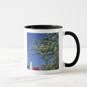 USA, Michigan, East Tawas. Tawas Lighthouse mit Tasse