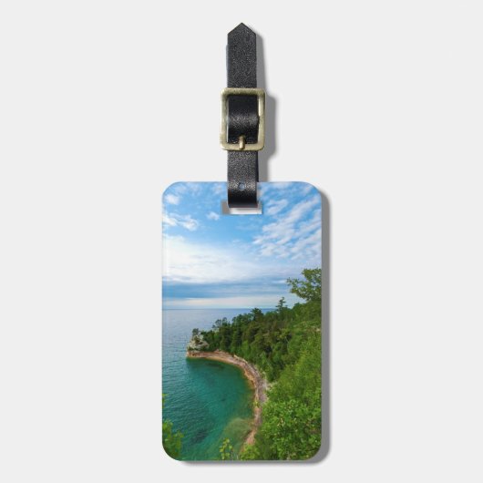 USA, Michigan. Felsenbildung des Bergbauvereins 3 Gepäckanhänger (Vorderseite vertikal)