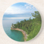 USA, Michigan. Felsenbildung des Bergbauvereins 3 Getränkeuntersetzer (Vorne)