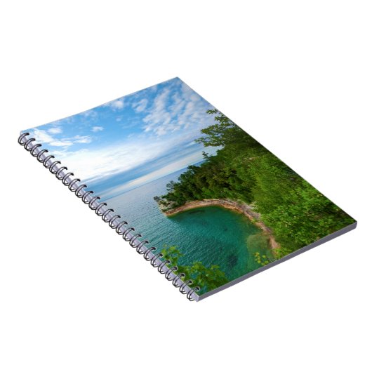 USA, Michigan. Felsenbildung des Bergbauvereins 3 Notizblock (Rechte Seite)