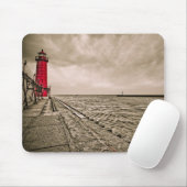 USA, Michigan, Grand Haven Lighthouse Mousepad (Mit Mouse)