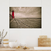 USA, Michigan, Großhaven-Leuchtturm Poster (Küche)