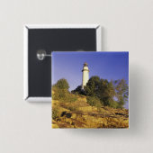 USA, Michigan, Huron-See. Pointe Aux Barques Button (Vorne & Hinten)