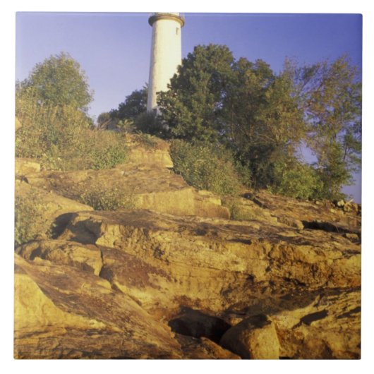 USA, Michigan, Huron-See. Pointe Aux Barques Fliese (Vorderseite)