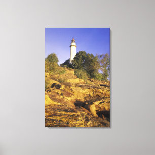 USA, Michigan, Lake Huron. Pointe Aux Barques Leinwanddruck