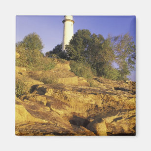 USA, Michigan, Lake Huron. Pointe Aux Barques Magnet