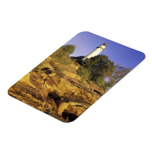 USA, Michigan, Lake Huron. Pointe Aux Barques Magnet (Linke Seite)