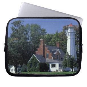 USA, Michigan, Lake Huron. Port Sanilac Laptopschutzhülle