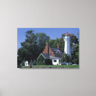 USA, Michigan, Lake Huron. Port Sanilac Leinwanddruck