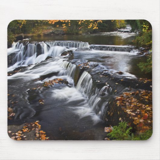 USA, Michigan, Obere Halbinsel. Bond Falls und Mousepad (Vorne)