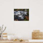 USA, Michigan, Oberhalbinsel. Bond Falls und Poster (Küche)