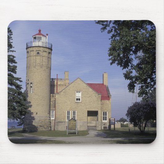 USA, Michigan Old Mackinac Point Lighthouse Mousepad (Vorne)