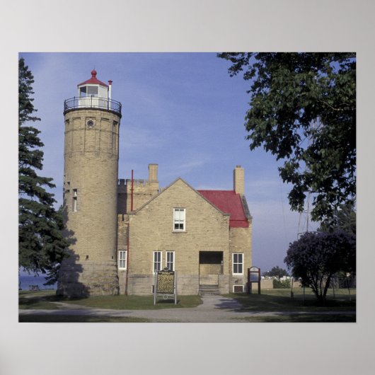 USA, Michigan Old Mackinac Point Lighthouse Poster (Vorne)
