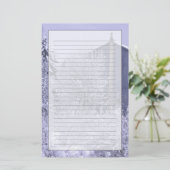 USA, Michigan, Rochester Hills. Schneeblau Briefpapier (Stehend Vorderseite)