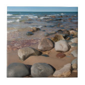 USA, Michigan. Runde Boulder auf 12 Meilen Fliese (Vorderseite)