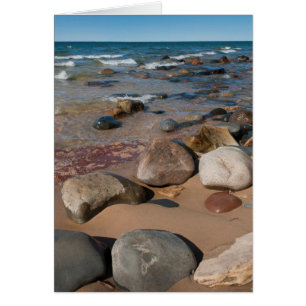 USA, Michigan. Runde Felsen auf 12 Mile
