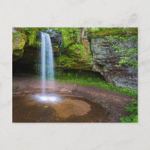 USA, Michigan. Scott's Falls in Ober-Michigan Postkarte