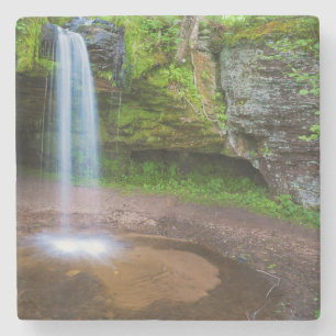 USA, Michigan. Scott's Falls in Obermichigan Steinuntersetzer