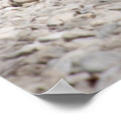 USA, Michigan. Steintürme am Strand Poster (Ecke)