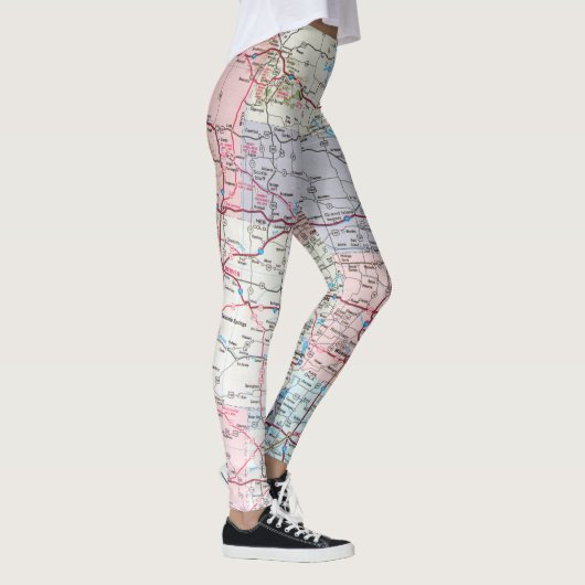 USA Midwest Map Leggings (Rechts)