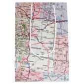 USA Midwest Map Mittlere Geschenktüte (Rückseite)