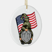 USA Militär Gnome Keramik Ornament (Rechts)