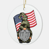 USA Militär Gnome Keramik Ornament (Links)