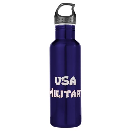 USA Militärische Amerikanerin Edelstahlflasche (Vorderseite)