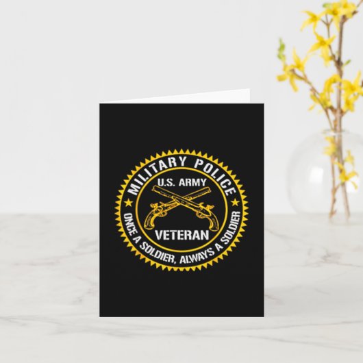 Usa Military Lice Corps Veterans Day Patriotic Dad Karte (Gelbe Blume)